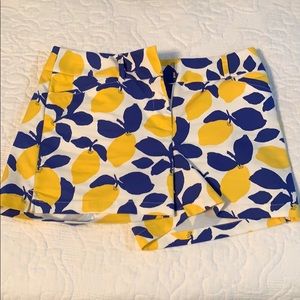 Loft Riviera short - blue and yellow lemons
